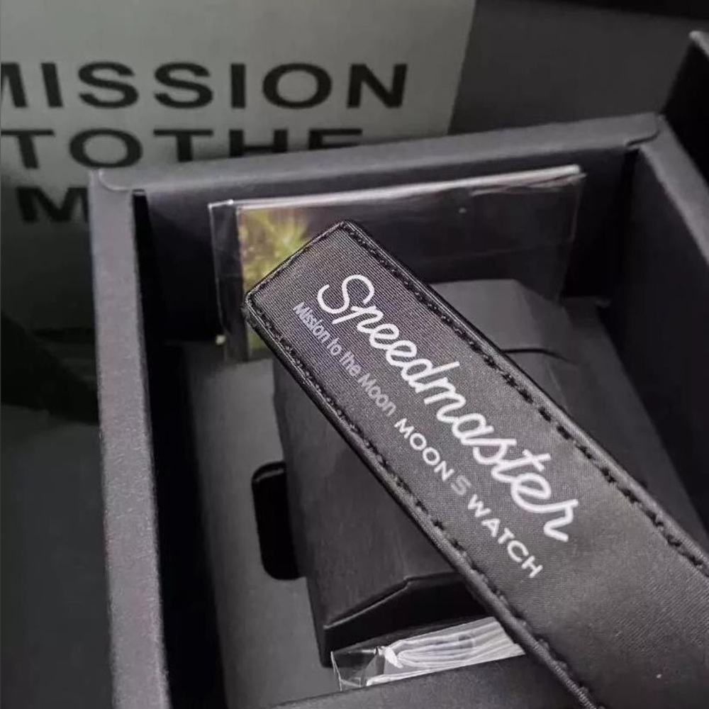 Black WatcSwatch x Omega Bioceramic Moonswatch Moon Mission Watch